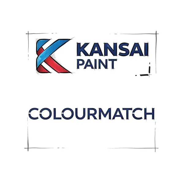 Kansai Colourmatch logo rendered as a comic panel